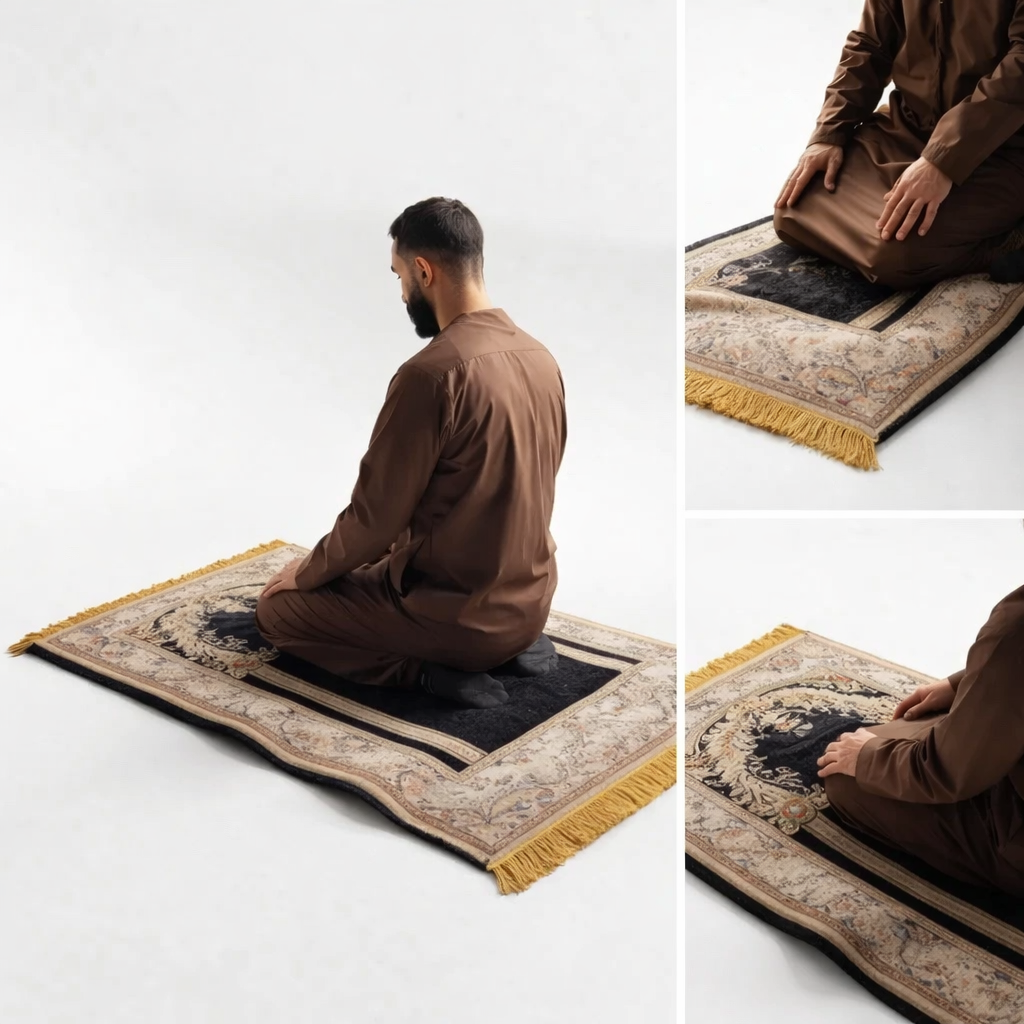 مصلية سُجود لراحة الصلاة